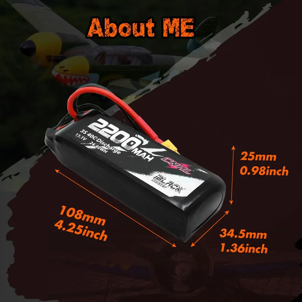 2PCS 3S 11.1V Lipo Battery 2200mAh 30C 70C With XT60 Plug For RC Airplane Helicopter Quadcopter FPV Drone Car Racing Hobby