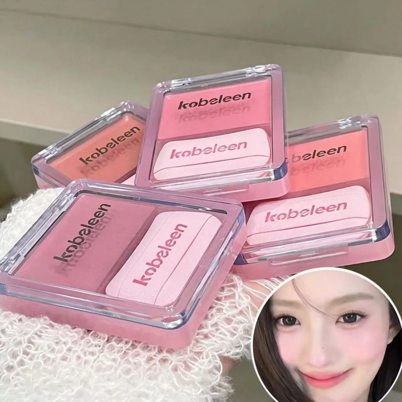 Kobeleen Multi Use Cheek and Highlighter Balm Dual Use Hydrating Texture Brighten Face Fresh Youthful Dewy Glow