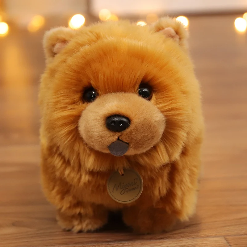 1Pc 25Cm Kawaii Honden Pop Gevulde Simulatie Chow Chow Knuffels Mooie Chowdren Verjaardagscadeau Home Decor