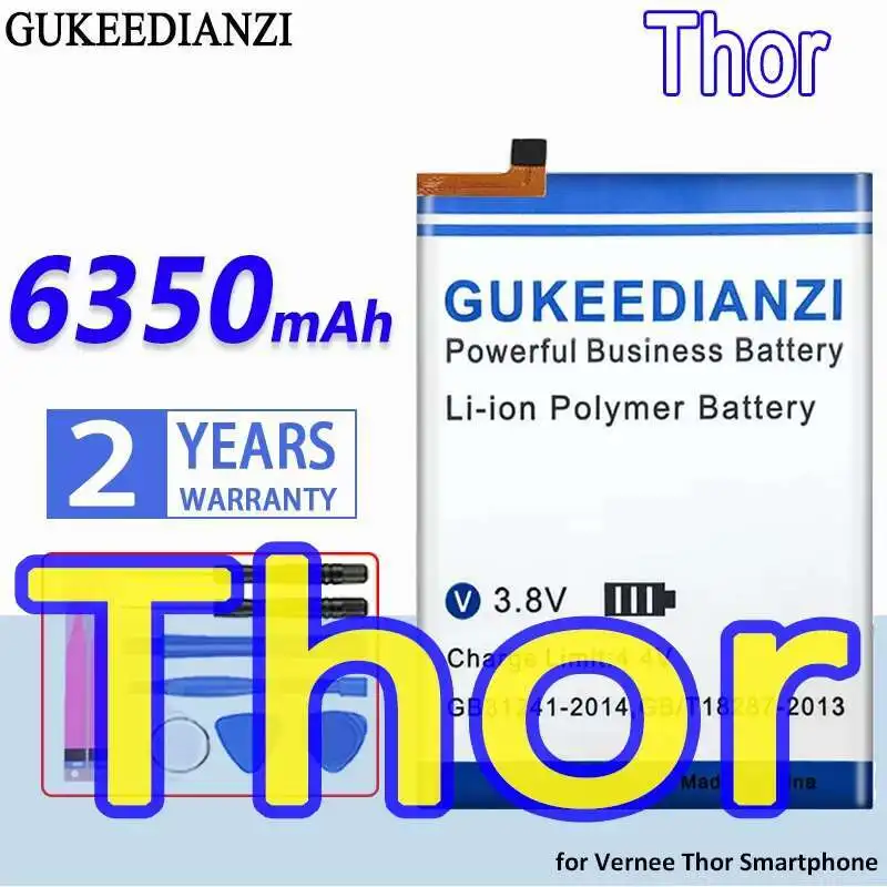 Высокопроизводительный легкий аккумулятор для мобильного телефона Vernee Thor для смартфона 6350 мАч