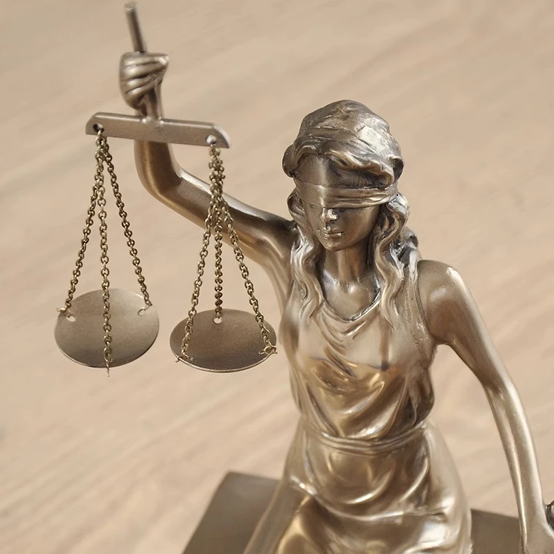 النمط الأوروبي ديكور المنزل آلهة العدالة حامل الكتب التماثيل سطح المكتب الديكور للمحامين التشريعيين الملحقات #5