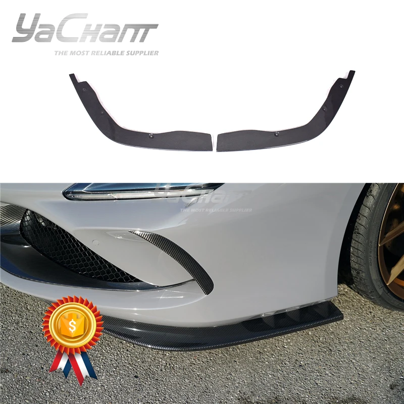 

Car-Styling DCF Dry Carbon Fiber Front Bumper Splitter Fit For 2020-2022 Ferrari F8 Tributo & Spider