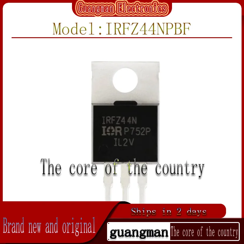 

100PCS IRFZ44NPBF TO-220 IRFZ44N Imported in original packaging N-channel 55V/49A in-line MOSFET