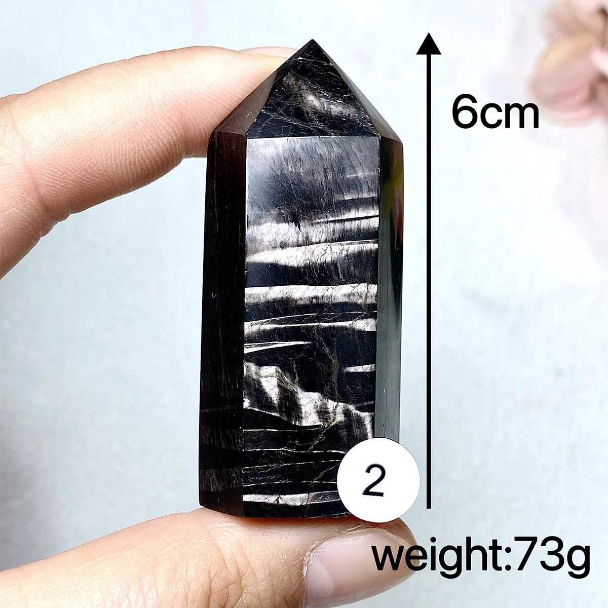 High Quality Natural Hypersthene Crystal Tower Home Decor Reiki Energy Healing Crystal Gem Gift