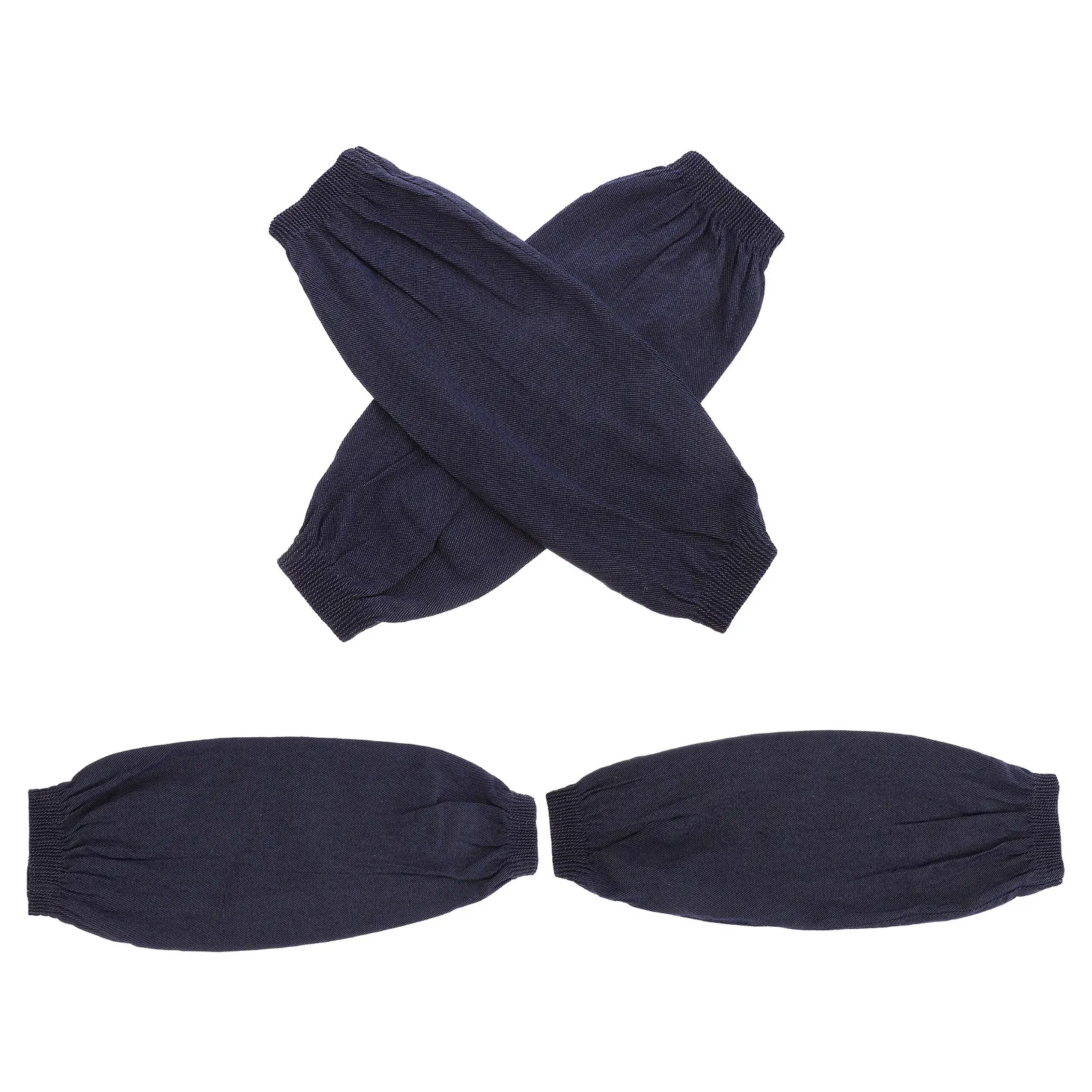 2Pairs Double Layered Forearm Protection Sleeves Sturdy Arm Protective Cover for Welding Construction Factory Heat Spark