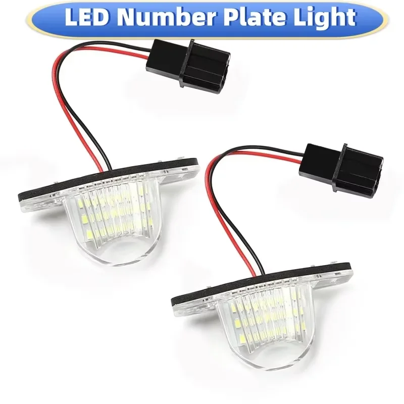 

2Pcs LED Car Number License Plate Light for Honda Civic CR-V Odyssey HR-V Accord Crosstour FIT Number Lamp Car Led Light
