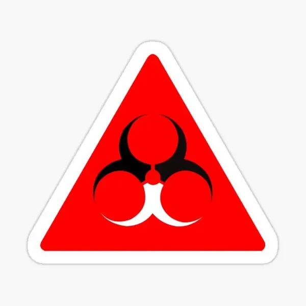 علامات تحذير الإشعاع الإبداعية ملصق جدار غرفة نافذة السيارة شاحنة موتو دراجة فان الزجاج خوذة العربة على الطرق الوعرة البلاستيكية صائق