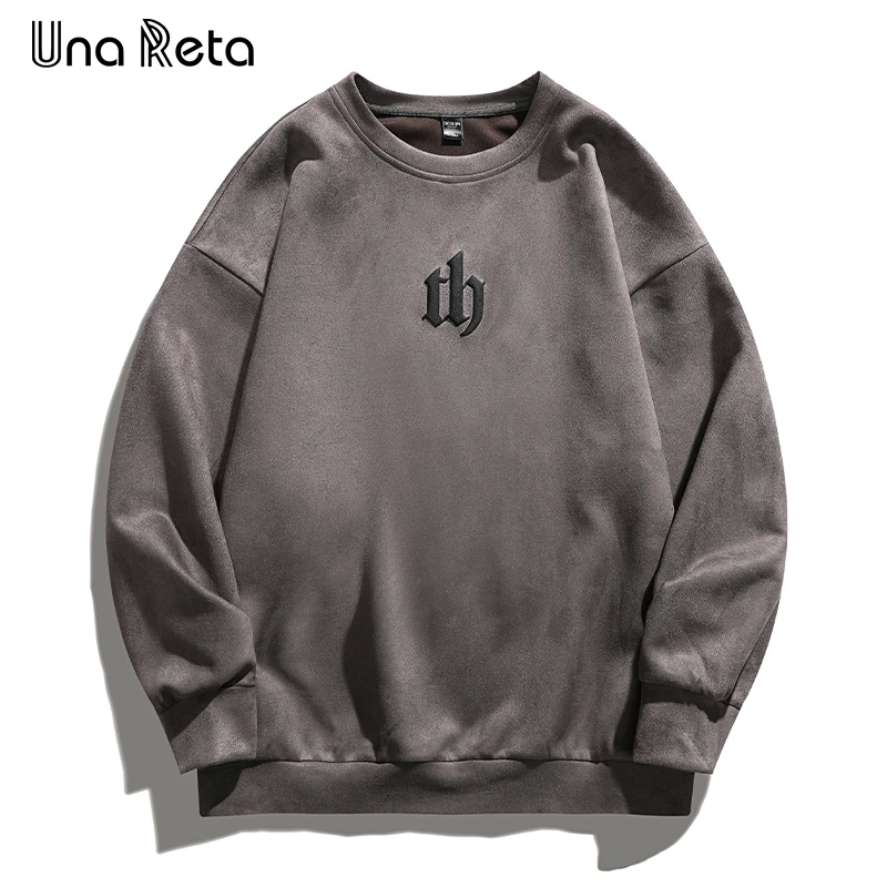 

Una Reta Sweatshirt Men Streetwear O Neck Hip Hop Print Pullover Tops Tracksuit Harajuku Long Sleeve Couple Sweatshirts