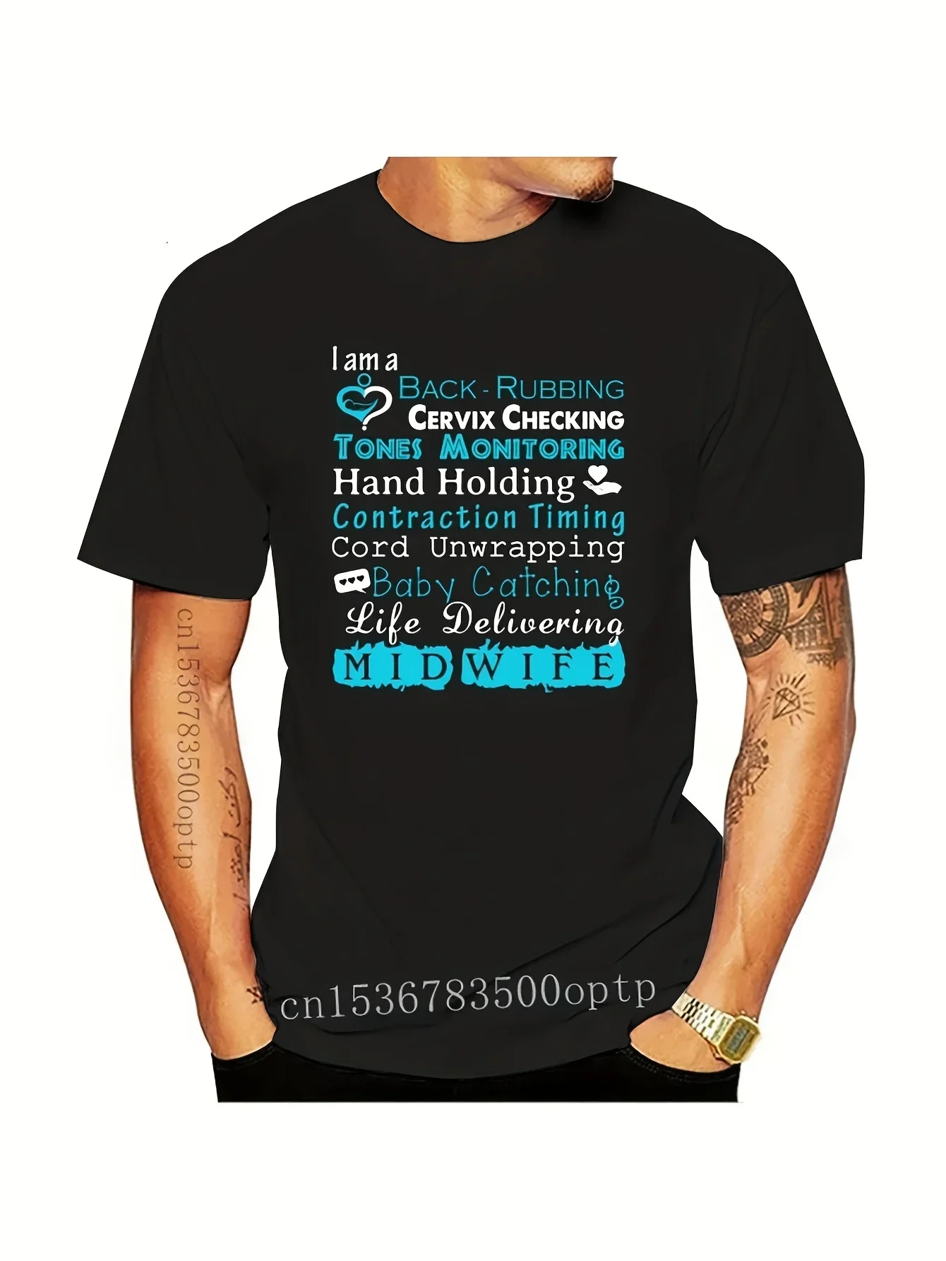 

New Midwife T-Shirt Life Delivering MidWife Gift Shirt Men Original Gifts Oversize T-Shirts Printed T-Shirt Men's Tops Anime