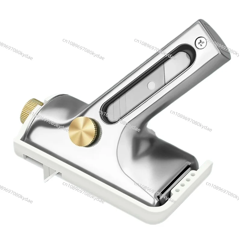 Professional Wall Edge Trimmer Tool - PVC/Rubber/Linoleum Flooring Cutter with Adjustable Base & Depth Control