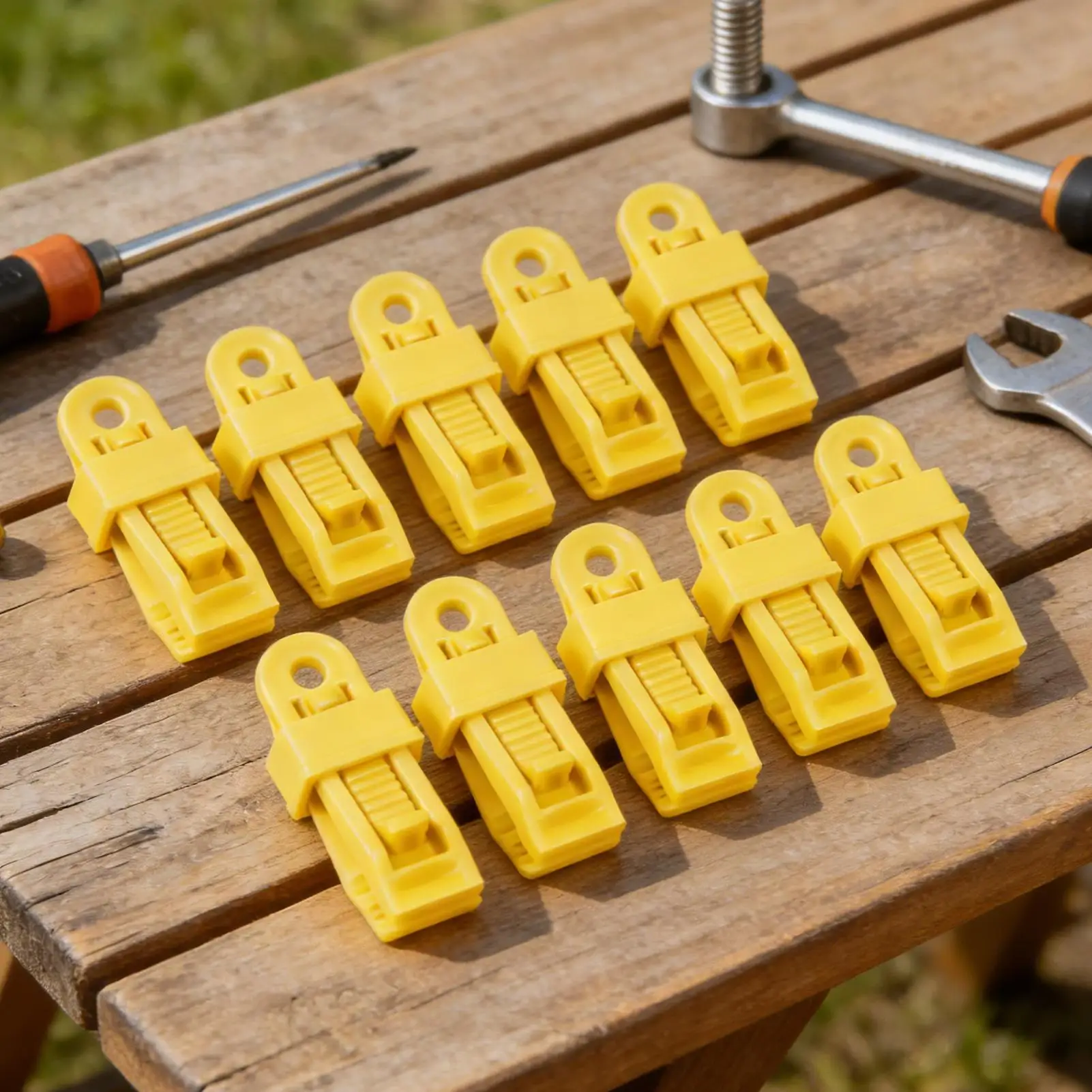 

Сверхмощные зажимы для брезента с противоскользящими крючками для зубов, 10 шт., зажимы для крепления брезента для кемпинга, чехлы для навеса, бассейна, палатка, солнцезащитный крем