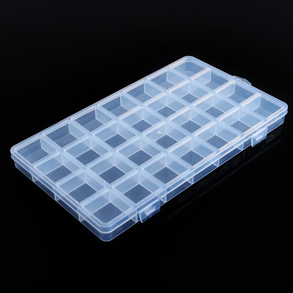 Product Container fixed 28 grids Plastic Box Practical Adjustable Compartment bead storage case Screw Holder Case Organizer