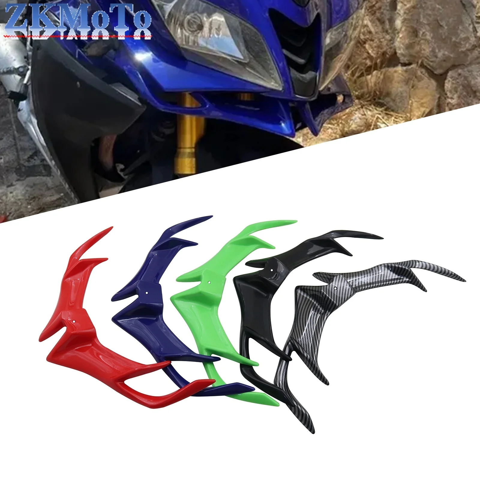 Cubierta protectora de ala de carenado delantero de motocicleta para BAJAJ Pulsar RS 200 RS200 para Yamaha YZF R15 V3.0 2017 2018 2019 2020
