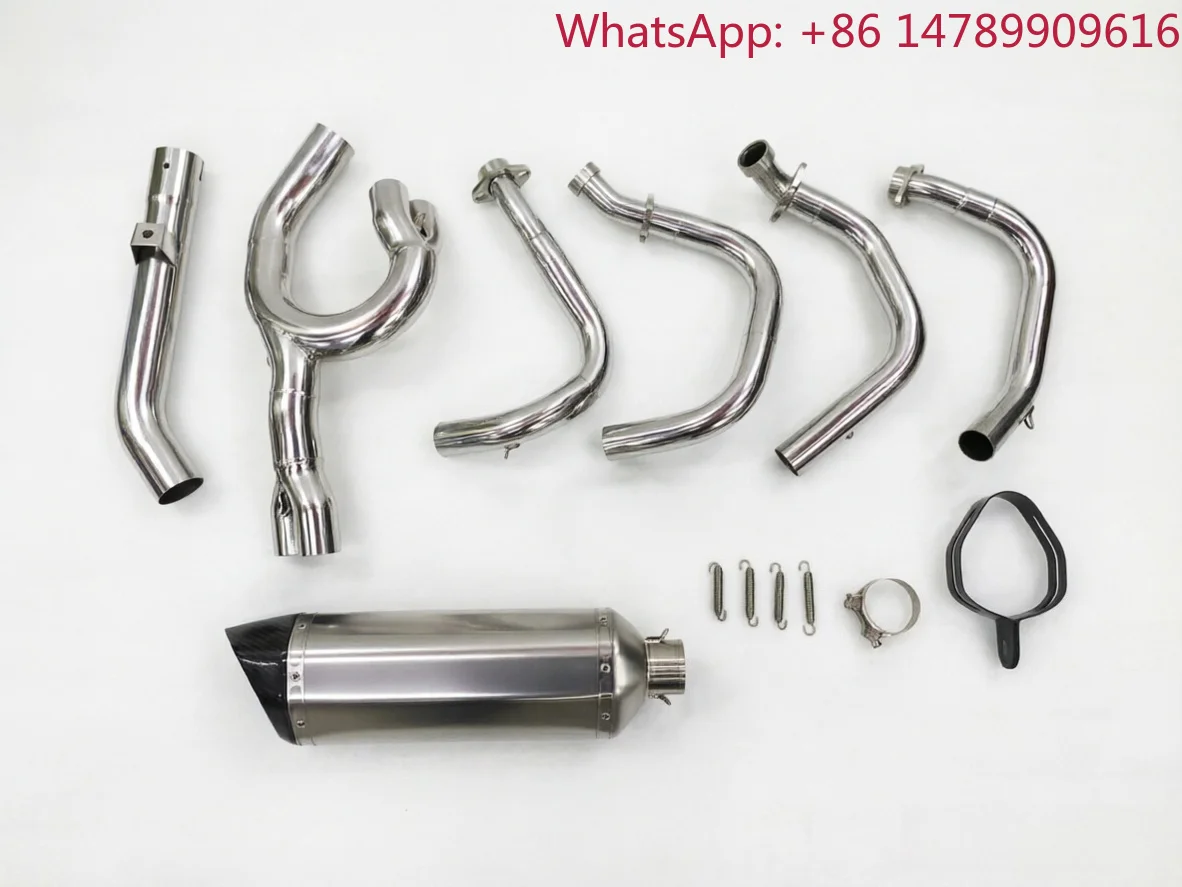 Factory Direct Selling Performance Complete Motorcycle Exhaust Pipe System For 900cc Naked Bike, Aftermarket Muffler, Escape Par