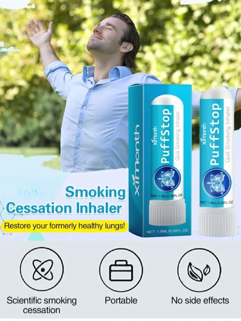 Portable Smoking Cessation Inhaler Stick Throat Care Relief Smoking Control Nasal Inhalation Aid