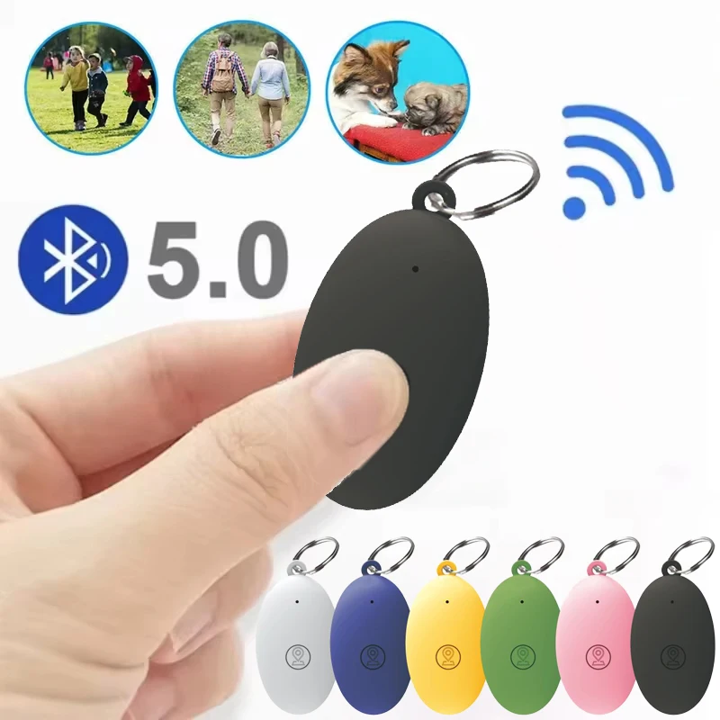 

Мини-модный умный GPS-трекер для собак, кошек, домашних животных, Bluetooth 5,0, анти-потерянная сигнализация, беспроводная детская сумка, поиск кошелька, локатор типа регби