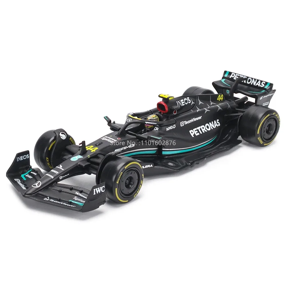 Bburago 1:24 2023 Mercedes-Benz W14 44 # Hamilton 63 # Russell Formula Super Toy Druckguss-Automodell aus Legierung Ferrari Red Bull McLaren – Detail 5