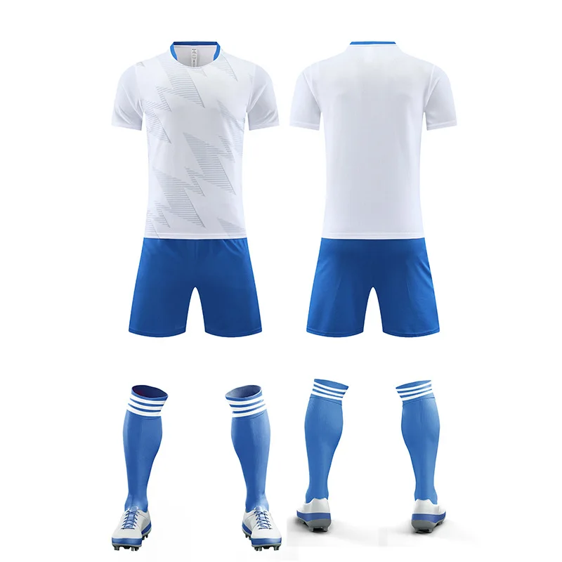 Factory Set Men'S Match Training Suit Outdoor Competition Uniform Short Sleeve Jersey