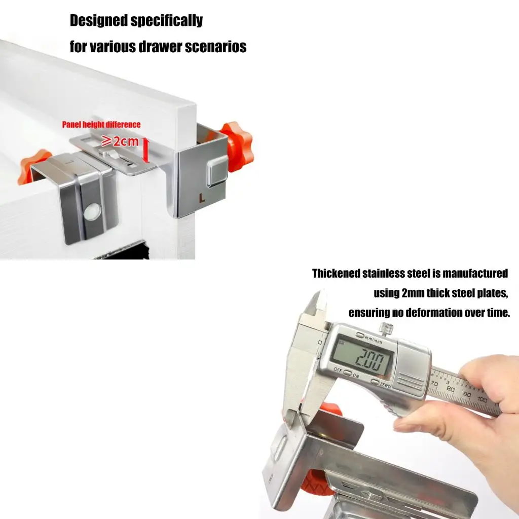  Drawer Panel Fixing Clip Side Mount Drawer Panel Installation Fixing Clip For Cabinets Secure Installation