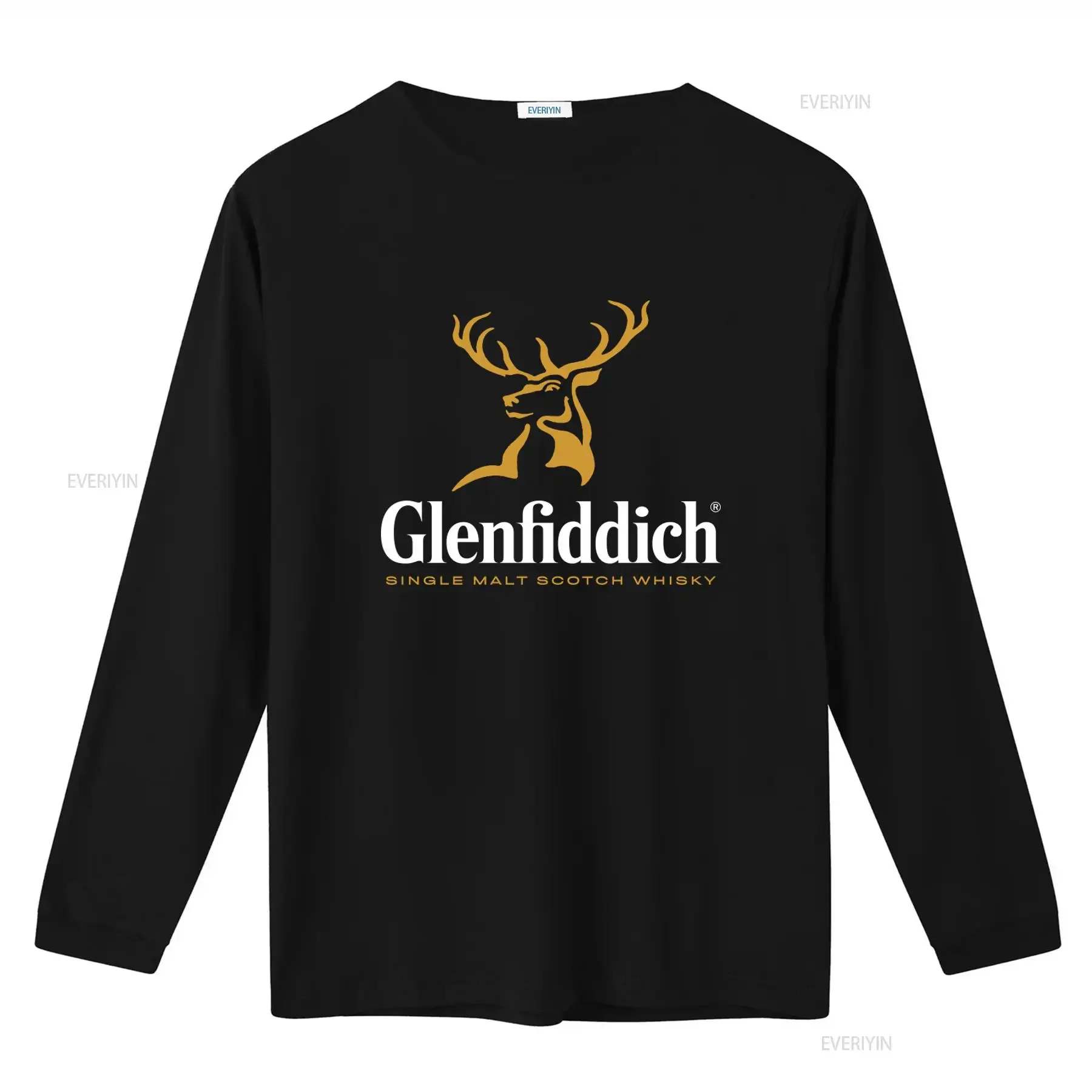 Glenfiddich Single Malt Scotch Whisky 1887 Alcohol Print T shirt Fashion Streetwear Top Style Natural vintage Washed Unisex