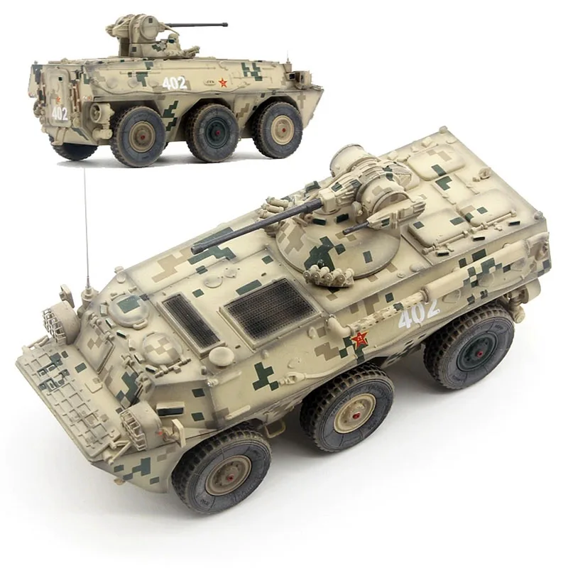 UNISTAR 1:72 Scale China 92 Wheeled Infantry Armored Vehicle Six-wheeler Tank 204 Tank Model  Military Toys Gift Collectible