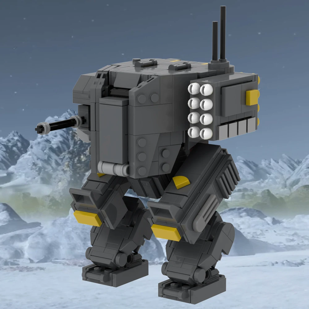 

MOC Building Blocks Toy - EXO-45 Patriot Mech Suit in Space Warfare Style, Heavy Weapons Platform, Collectible Display Model