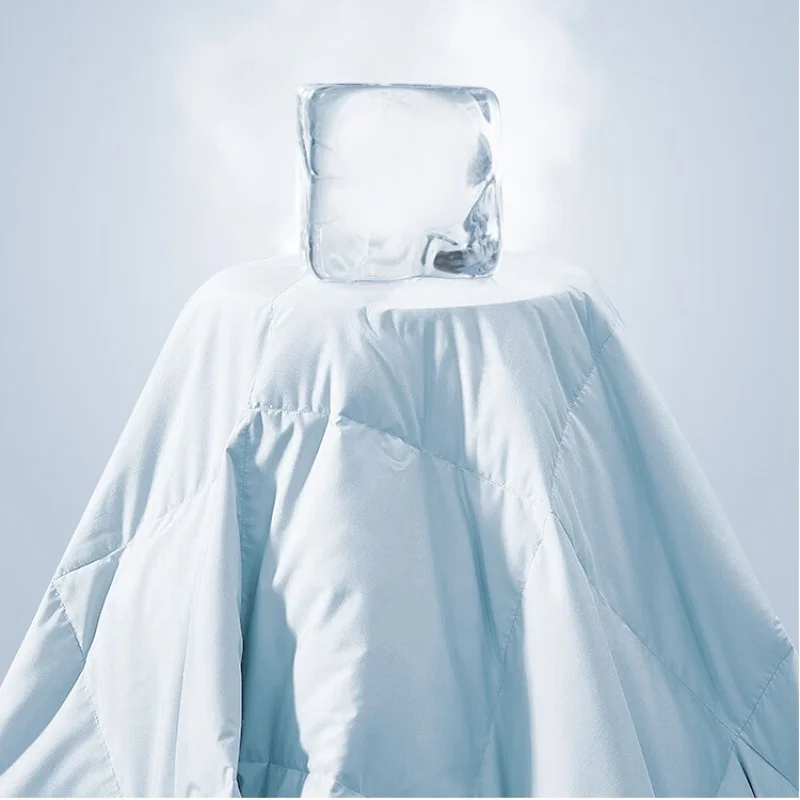 

Blue Lightweight Hotel Home Quilted Blanket Hypoallergenic 90% Duck Feather and Down Duvet Quilt OEKO-TEX RDS Certified Winter