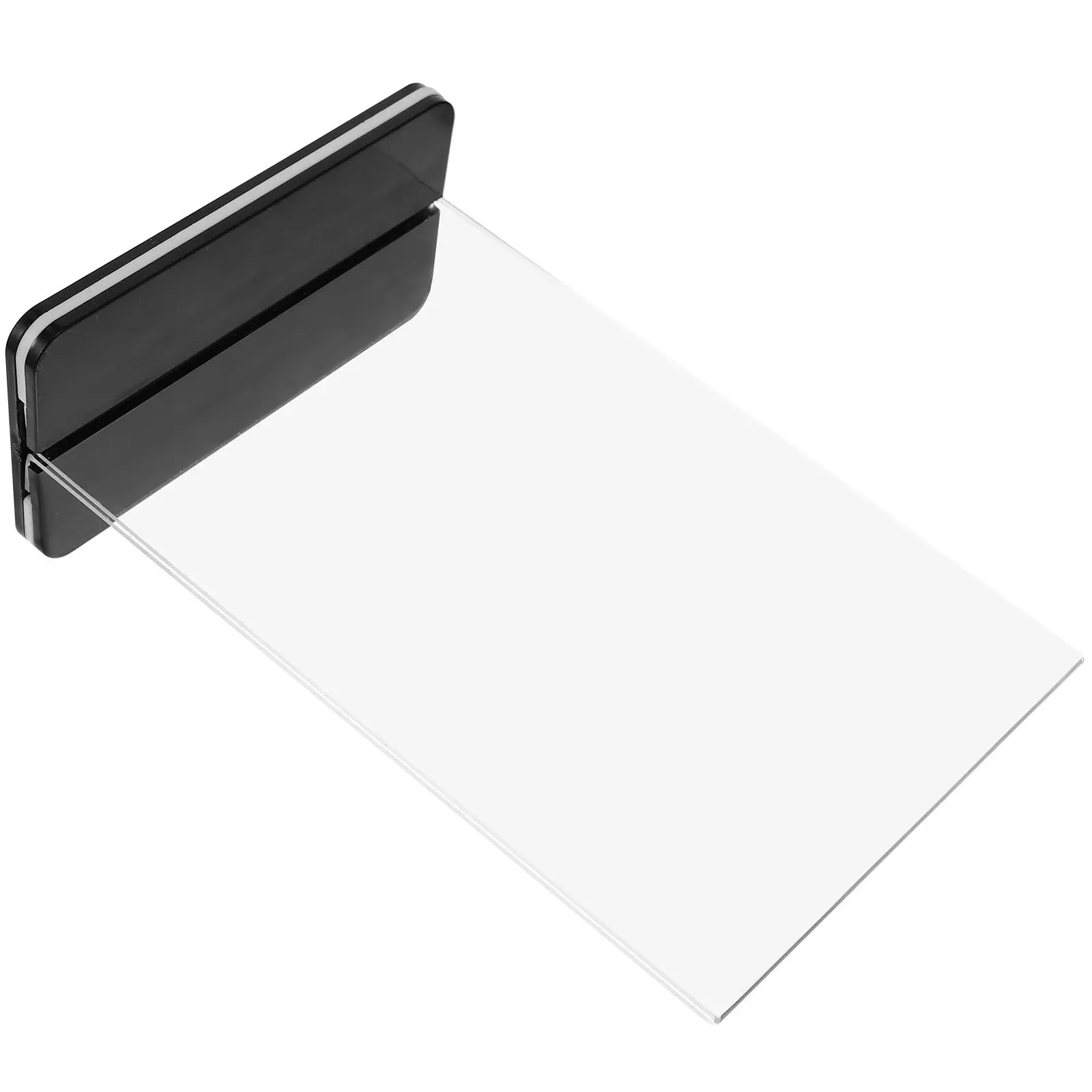 Acrylic Sign Holder Premium Clear Desktop Display Stand Stable Base for Menu Price Tag Supermarket Retail Store Exhibition Use