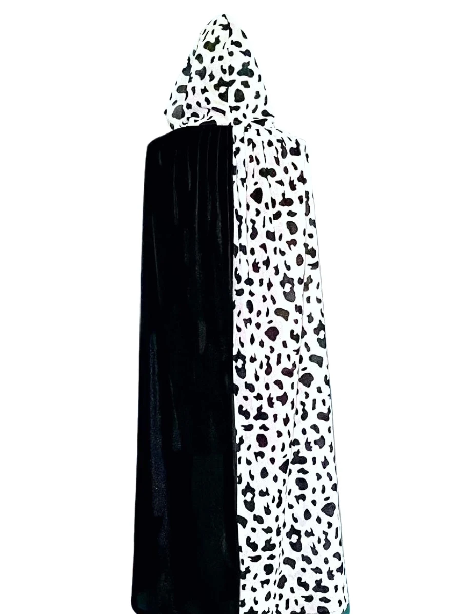 

Хэллоуин шило с капюшоном халат черный белый двойная перегородка накидка сценический костюм мужской Sle зимнее новое поступление