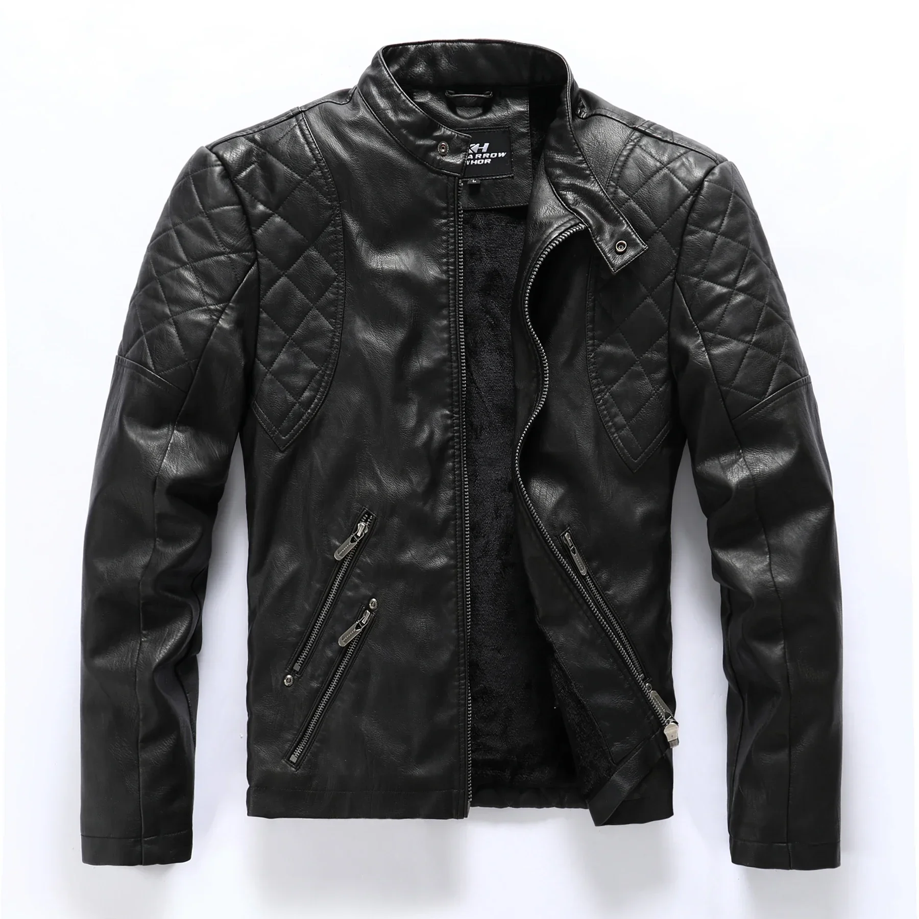 Winter Lederjacke Männer Kleidung Mäntel Bikerjacke Männer Faux Casual Jacken Echte Männer Mantel Leder Vintage Winddicht