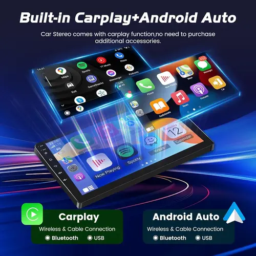 Imagen 2 del producto LEHX Universal 9 pulgadas 2 Din Android 15 Radio de coche Autoradio android radio de coche GPS Central Multimedia coche inteligente Stere Androidauto