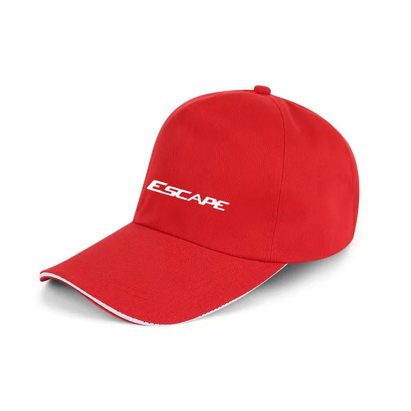 Casual Fashion Outdoor Hip Hop Hats Baseball Cap Sports Cap Solid Color Sun Hat For Ford Escape Emblem Car Accessories