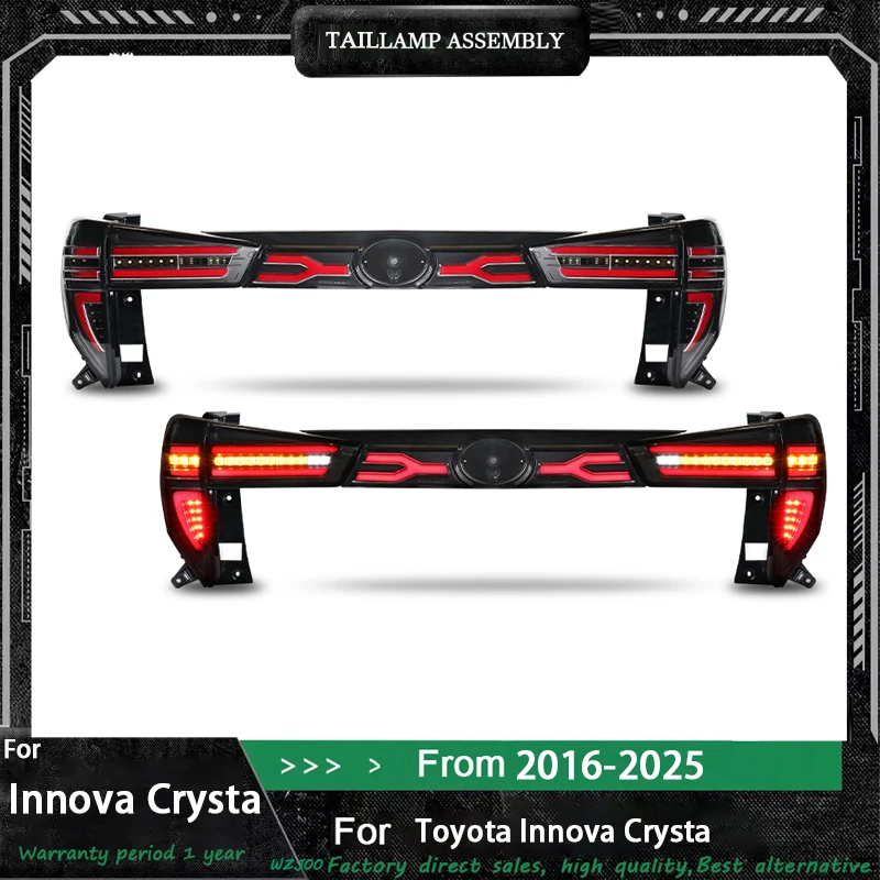 Newest Design Taillights For Innova Crysta Tail Lamp With Full LED And Sequential Turn Signal 2015-2025 Modified Rear Lamp Light