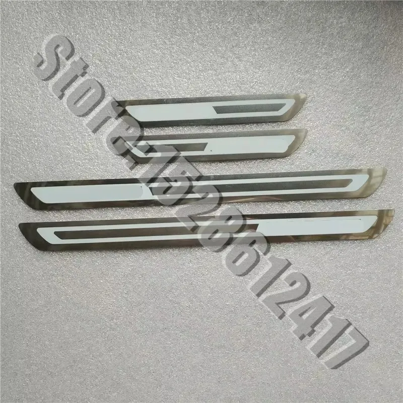 ل VW/فولكس واجن باسات B7 B8 2011-2024 عتبة الباب قطاع الفولاذ المقاوم للصدأ ملصقات اكسسوارات السيارات لوحة بالية بيدا غطاء الدواسة