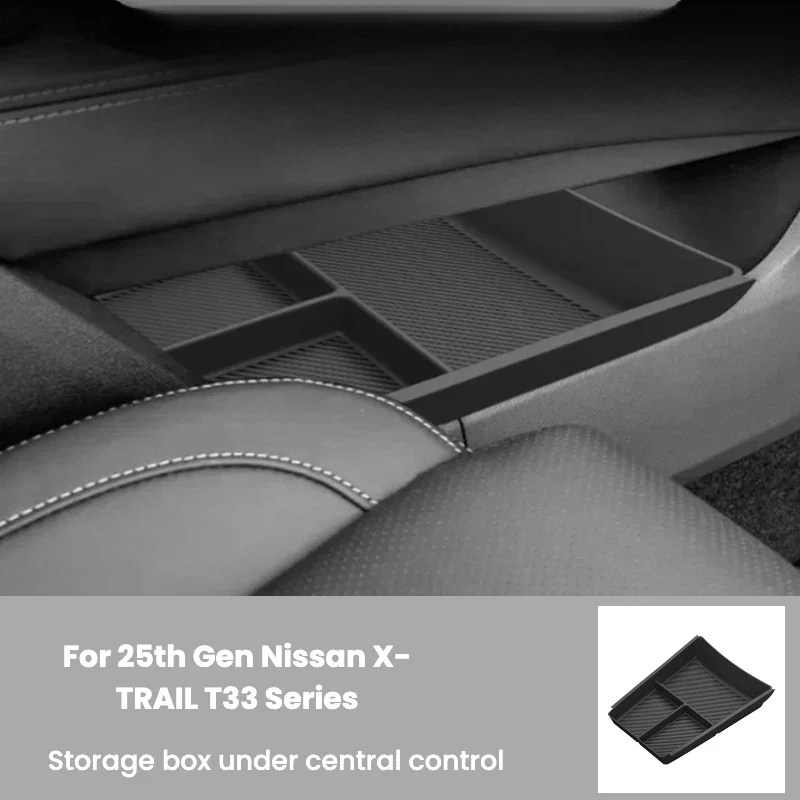 Centre Console Organizer Tray for Nissan X-TRAIL T33 2025 Car Interior Storage Box Non-Slip Auto Accessories