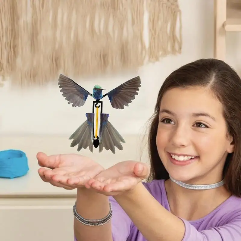 Colibri Volant à Remonter pour Enfant, Différents Styles de Couleurs, Simulation d'Extérieur, Jouet Magique Volant, Cadeau