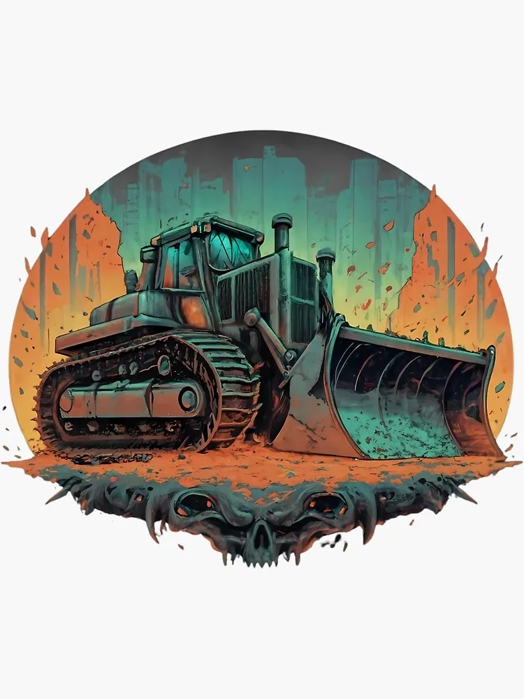 شخصية جرافة على الطرق الوعرة الكمبيوتر المحمول خوذة جذع الملحقات ويندوز الرياضة سباق الديكور الخارجي