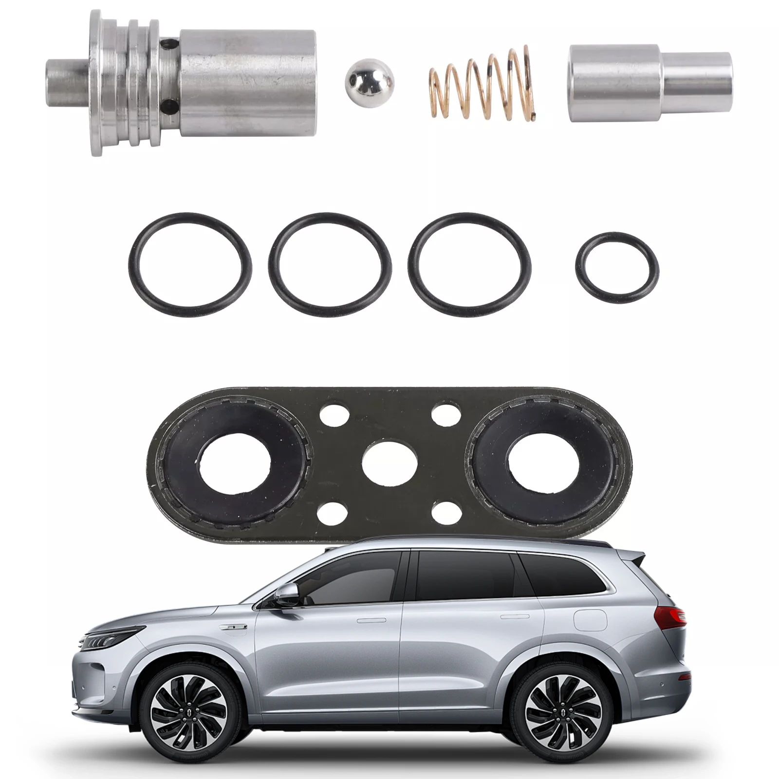 

Cooler Flow Bypass Valve Kit Replace STL010 Cooler Bypass Valve Upgrade Kit with Bypass Gasket for 6L80/90E 8L80/90E