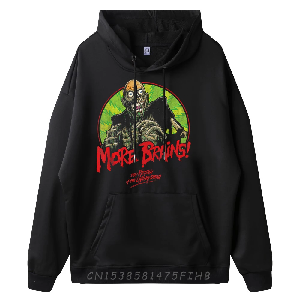 Return Of Retro The Living Scary Dead Tarman Zombies Schwarzer Kapuzenpullover Grafik-T-Shirts Herrenkleidung Kapuzenpullover Übergroßer japanischer Stil