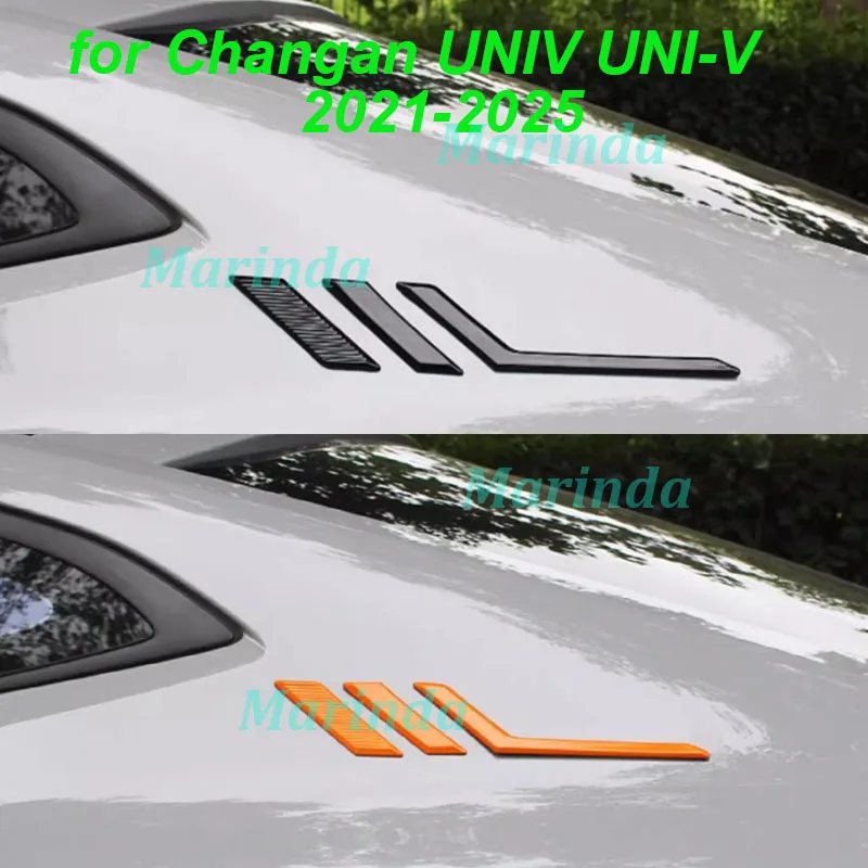 

Трехмерные наклейки на заднее окно автомобиля для Changan UNI-V UNIV 2021-2025, 3D декоративная крышка, эмблемы, внешние аксессуары