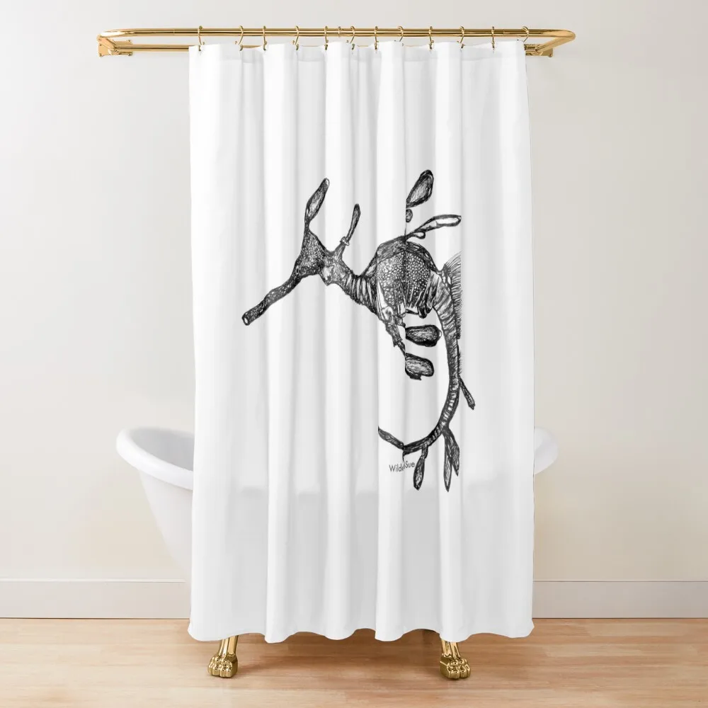 

Pee-Jay the Baby Weedy Seadragon занавеска для душа водонепроницаемая ткань для ванной комнаты душевой набор элегантная занавеска для ванной комнаты