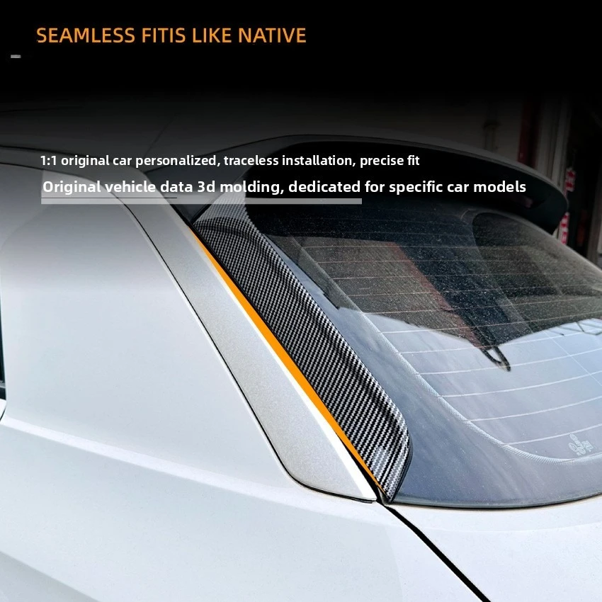 ل Volkswagen T-Roc 2017 + أجنحة جانبية أجنحة ذيل سبويلر ملصقات السيارات الديكور الخارجي تعديل الملحقات #5