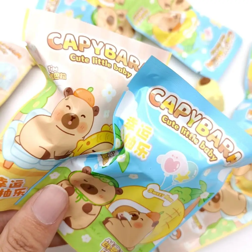 Cute Capybara Pencil Eraser Cartoon Birthday Gift Blind Bag Rubber Stationery Kids