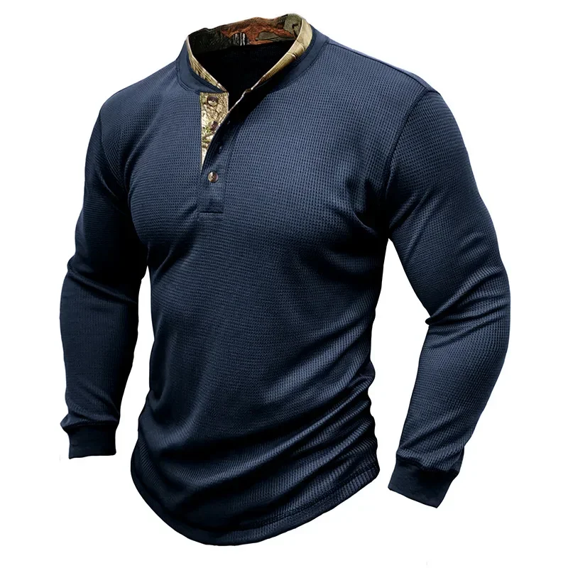 Men's Long-sleeved Outdoor Bottoming Shirt Europe and The United States Men's T-shirts Fashion Round Neck Tops New Men Clothing