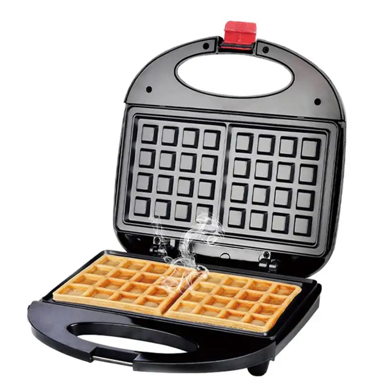 Electric Griddle Waffle Maker Non-stick Coating Waffle Maker For Kids And Families Drip-Proof Automatic Temp Control Breakfast