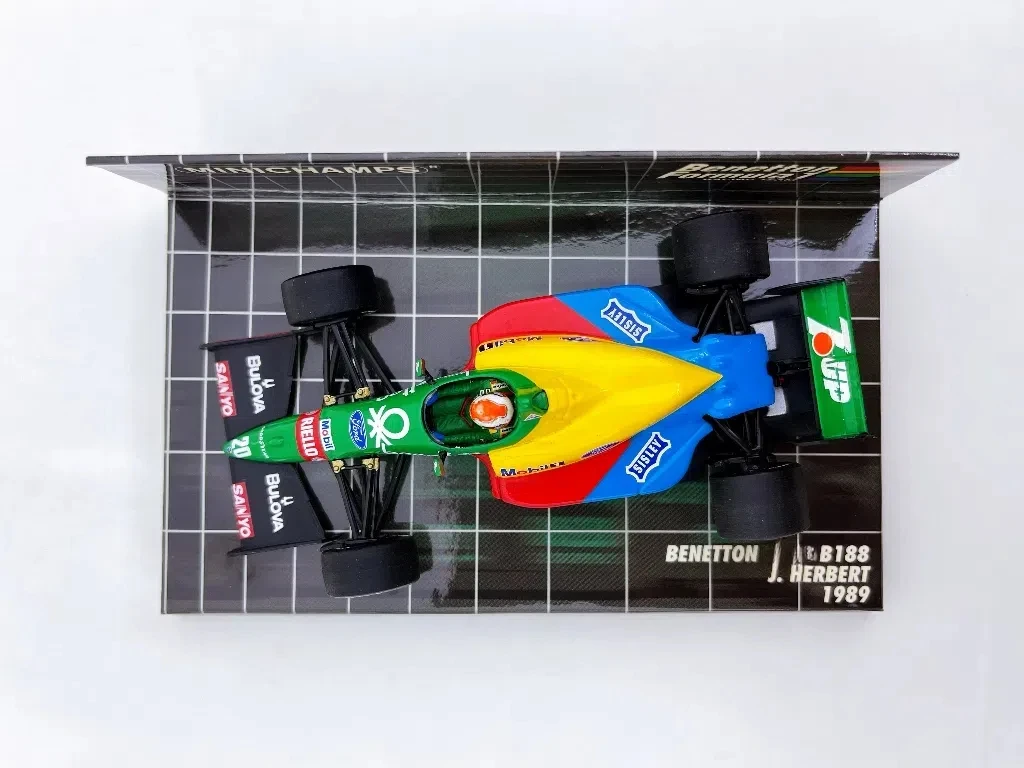 Minichamps 1:43 F1 B188 1989 Herbert Simulation Limited Edition Harz Metall statisches Automodell Spielzeug Geschenk