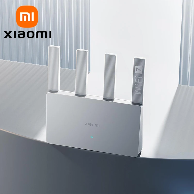 XIAOMI MIJIA Router BE3600، WiFi 7 معالج Qualcomm رباعي النواة ثنائي النطاق، 3570 ميجابت في الثانية Dual WAN LAN VPN، الإصدار الصيني مع محول