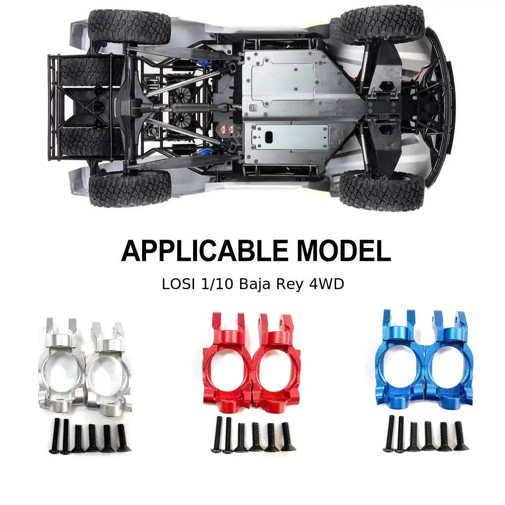 RCGOFOLLOW Aluminum Alloy C Hubs RC Upgrade Part Caster Blocks For 1/10 LOSI Baja Rey 4WD RC Car Part RC Car Accessories