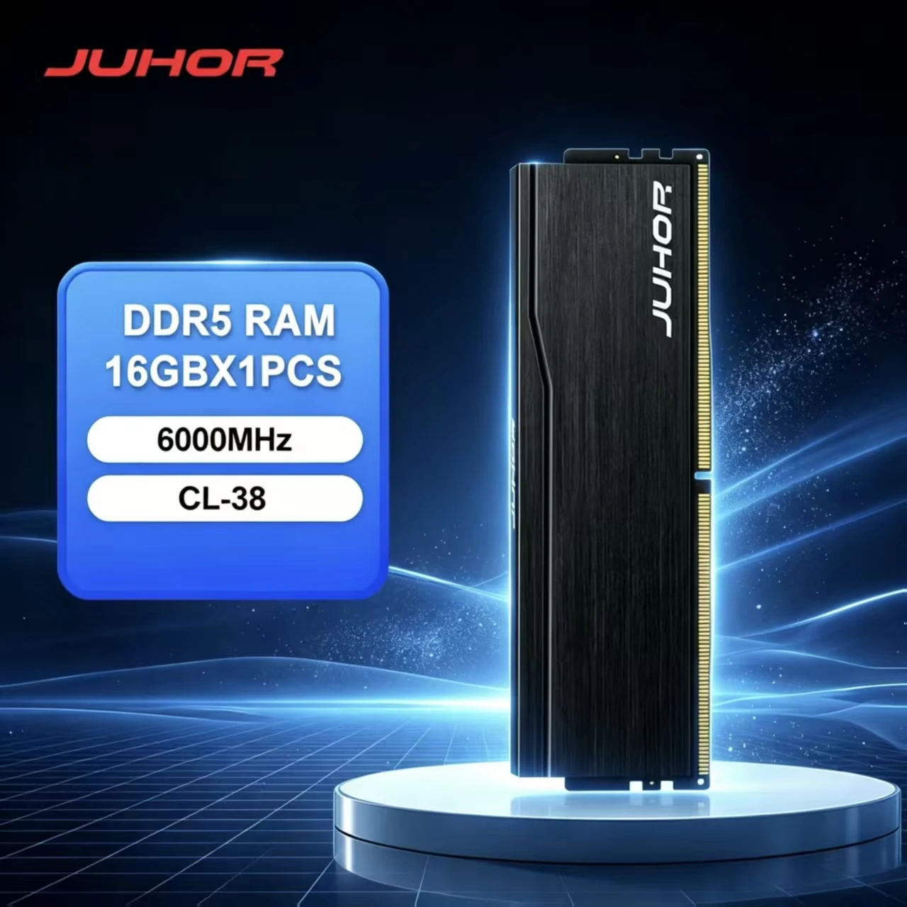ジュホル RAM DDR5 16GB 6000MHz CL38 デスクトップメモリ
