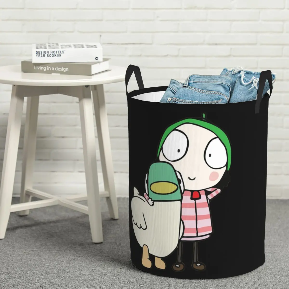 سارة وبطة، سلال غسيل قابلة للطي، ملابس قذرة، منظم منزلي، صندوق كبير مقاوم للماء للأطفال في المنزل